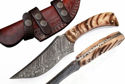 Horn Handle Bowie Hunting Knife