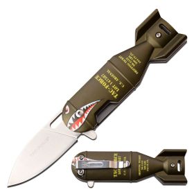 Spring Assisted Knife - Green