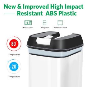 Kitchen Food Storage Containers - 4 Pack