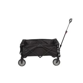 Folding Camp Wagon Cart;  Black