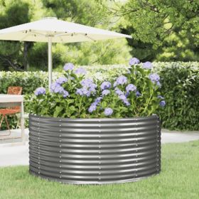 Garden Raised Bed Gray 55.1"x55.1"x26.8"