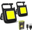Cob Keychain Work Light 800 Lumens, Rechargeable