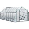 16' x 8' Walk-in Aluminum Greenhouse Polycarbonate Kit