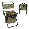 Fishing Chair With Backrest Built-In Cooler Bag