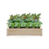 Fir Wood Wooden Square Planter Box