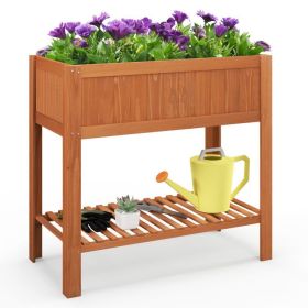 Outdoor Raised Garden Bed Fir Wood