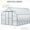 16' x 8' Walk-in Aluminum Greenhouse Polycarbonate Kit