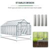 16' x 8' Walk-in Aluminum Greenhouse Polycarbonate Kit
