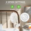 HealSmart 6-Inch Grow Tent Poles Clip Fan/ White