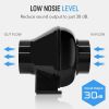 iPower 4 Inch 195 CFM Duct Inline Ventilation Fan