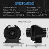 iPower 4 Inch 195 CFM Duct Inline Ventilation Fan