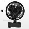 HealSmart 6-Inch Grow Tent Poles Clip Fan