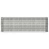 Garden Raised Bed Powder-coated Steel 88.2"x15.7"x26.8" Silver
