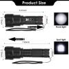 LED Rechargeable Flashlight Zoomable