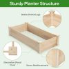 Fir Wood Wooden Square Planter Box