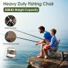 Fishing Chair With Backrest Built-In Cooler Bag