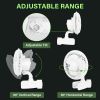 HealSmart 6-Inch Grow Tent Poles Clip Fan/ White