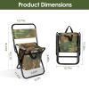 Fishing Chair With Backrest Built-In Cooler Bag