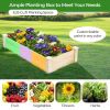 Fir Wood Wooden Square Planter Box