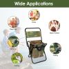 Fishing Chair With Backrest Built-In Cooler Bag