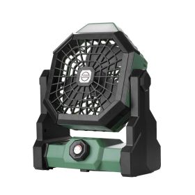 Battery Fan- Rechargeable (Color: Green)