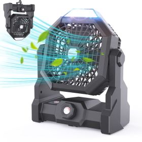 Battery Fan- Rechargeable (Color: Black)