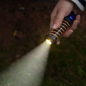 Portable night light; three-legged stand (select: Outdoor camping lights-black)