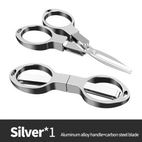 Foldable Fishing Scissors (Color: Silver G679A)