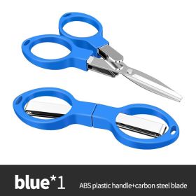 Foldable Fishing Scissors (Color: Blue G679B)