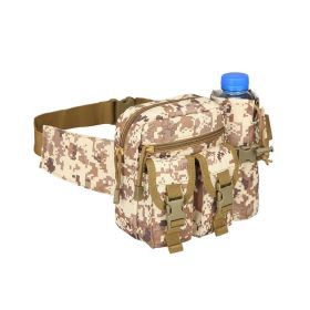 Tactical Denim Waistbag With Water Bottle Holder (Color: Desert Digital)