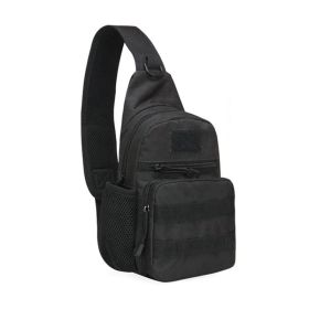 Military Tactical Shoulder Bag (material: Nylon, Color: Black)