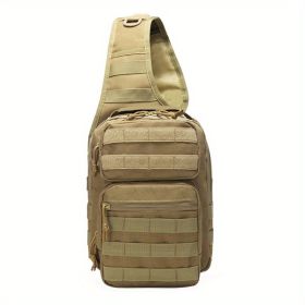 7L Large Capacity Adjustable Tactical Men's Chest Bag (Color: Khaki)
