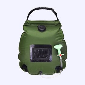 20L Outdoor Bathing Bag Solar (Color: Green)