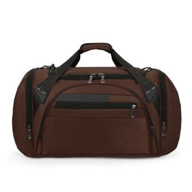 Foldable Travel Duffel Bag Spacious (Color: Brown)