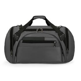 Foldable Travel Duffel Bag Spacious (Color: dark gray)