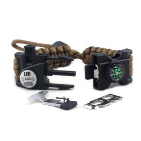 Parachute Cord Bracelet (Color: Brown)