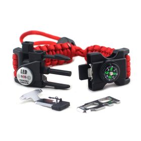 Parachute Cord Bracelet (Color: Red)