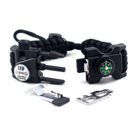 Parachute Cord Bracelet (Color: Black)