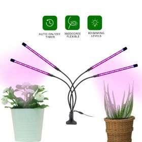 LED Grow Light,6000K Full Spectrum (Type: 4 head)