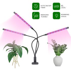LED Grow Light,6000K Full Spectrum (Type: 3 head)