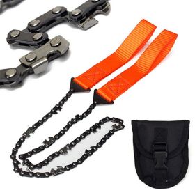 Razor Sharp Pocket Chainsaw (Color: Orange)