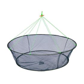 Portable Folding Casting Cage Crab Net; Fishing Net (size: Caliber 80cm Bottom diameter 60cm)