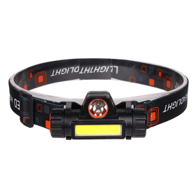 FMUSER Rechargeable Headlamp;  Lightweight LED 800 Lumens (Black: 1 PACK)