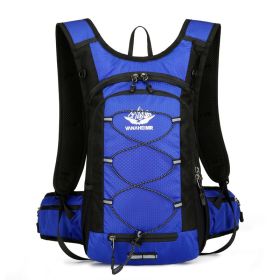 Hydration Pack Backpack; 2L Water Bladder (Color: Blue)