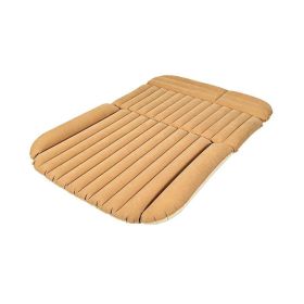 Auto Traveling Camping Air Backseat Mattress (Type: Sleeping Pad, Color: Yellow)