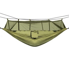 Portable Nylon Swing Hanging Hammock (Type: Hammock, Color: Army Green)