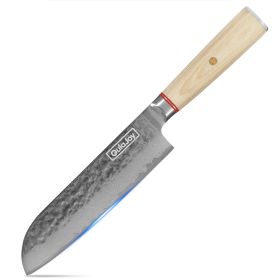 Qulajoy Nakiri Knife 6.9 Inch Chef Knife (size: Santoku Knife)
