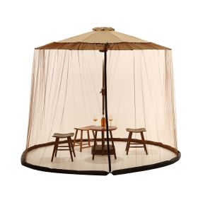 Outdoor Mosquito Net for garden (Color: Brown, size: 300x230CM(7-10FT))