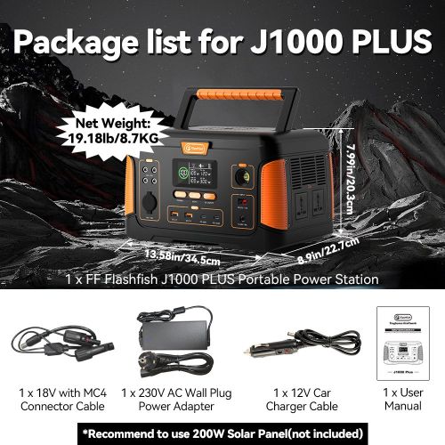 FF Flashfish J1000 PLUS 1000W Portable Power