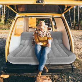 Inflatable SUV Air Mattress Thickened (Color: Grey)